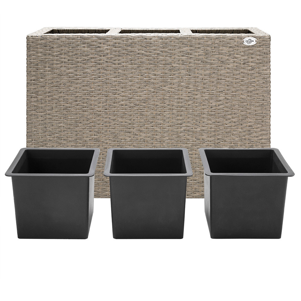 Casaria Staande bloempot creme 83x30,5x60cm