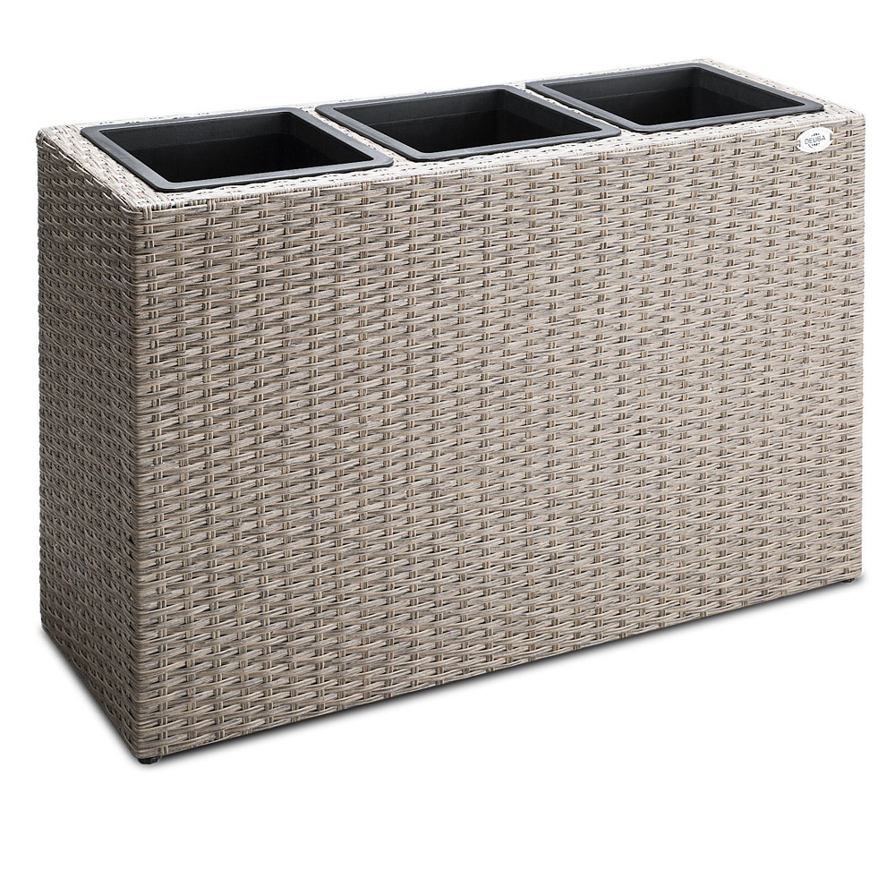 Casaria Staande bloempot creme 83x30,5x60cm