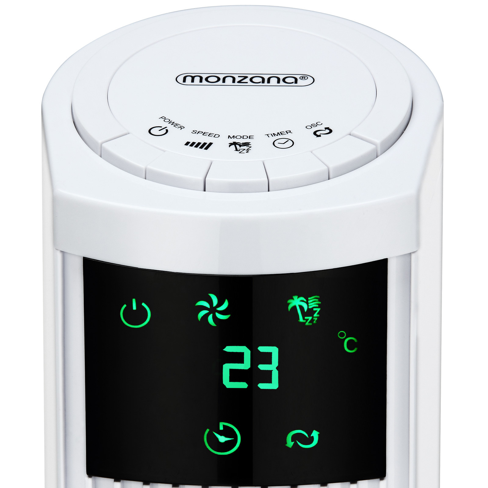 Monzana Torenventilator wit 96cm INCLUSIEF afstandsbediening
