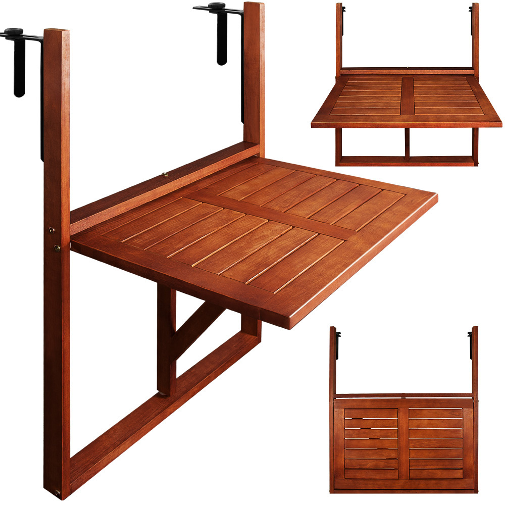 Casaria Balkontafel Inklapbaar - Acaciahout - 65x45x87cm