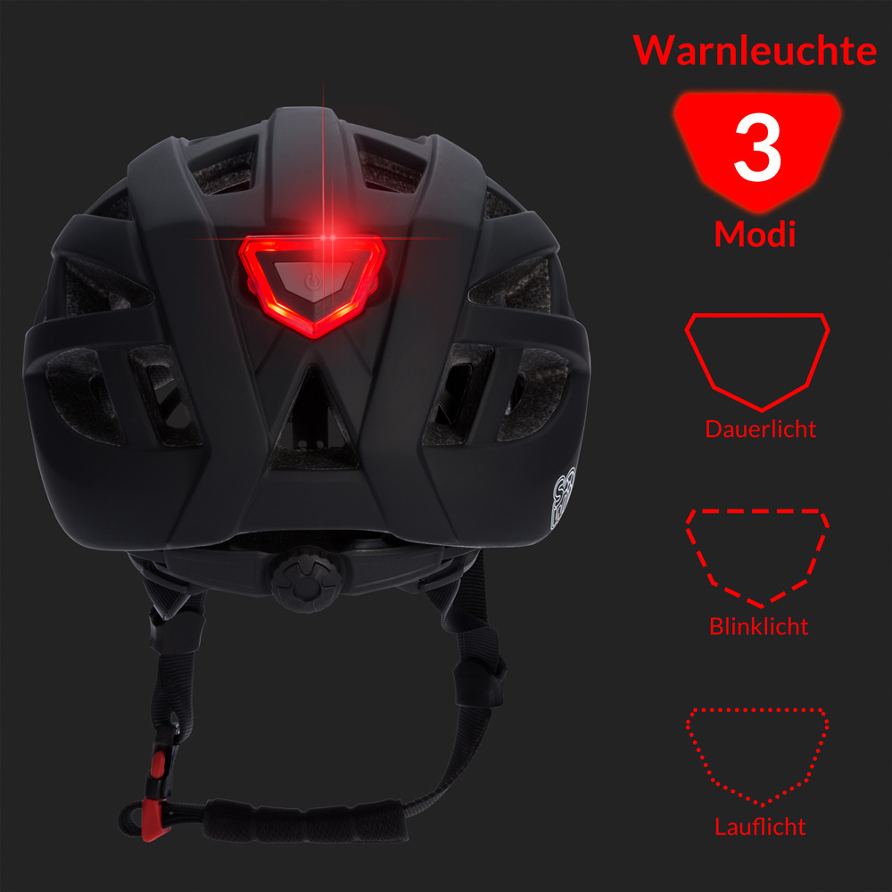 Spielwerk Kinderhelm zwart-oranje maat S