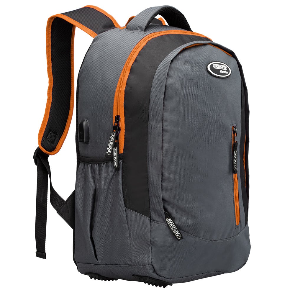 Monzana Sportrugzak 35L grijs/oranje