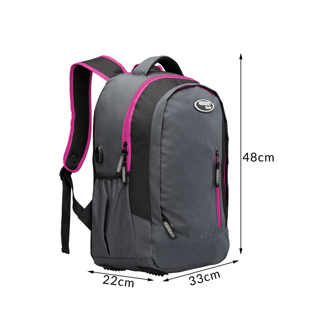 Monzana Sportrugzak 35L grijs/roze