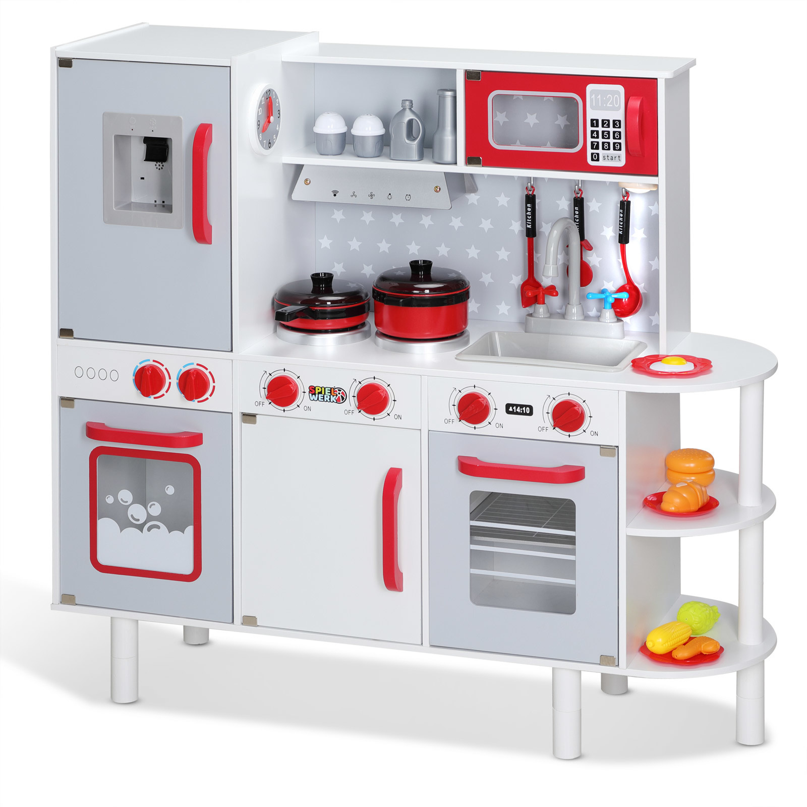 Spielwerk Speelkeukenhout incl. accessoires 57x29,5x83cm