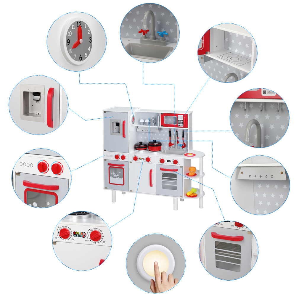 Spielwerk Speelkeukenhout incl. accessoires 57x29,5x83cm