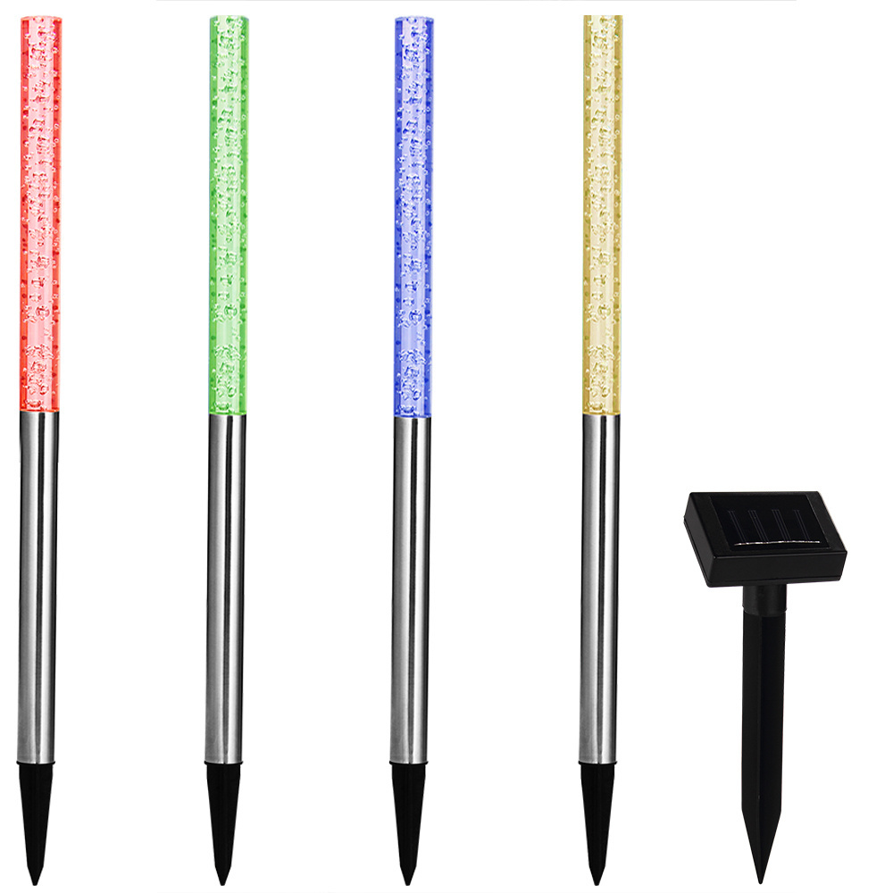 Monzana 4x LED-zonnesteeklamp met kleurveranderaar