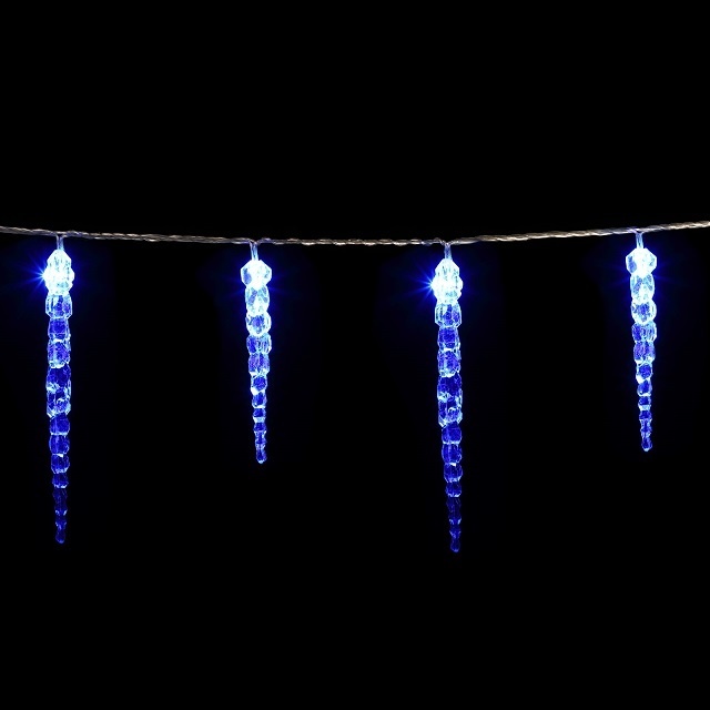 Monzana Lichtketting Kerstmis ijspegel 40 LED's 10,5m