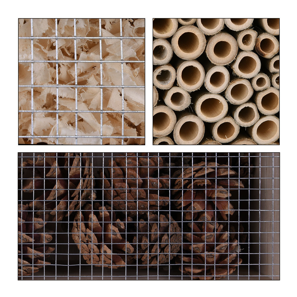 Cadoca Insectenhotel nestkastje 30,5x9,5x31cm