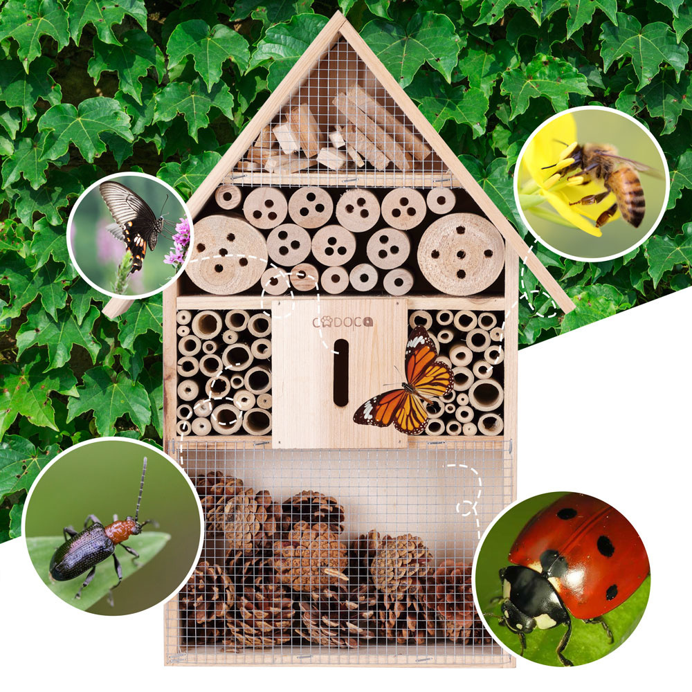 Cadoca Insectenhotel nestkastje 48x31x10cm