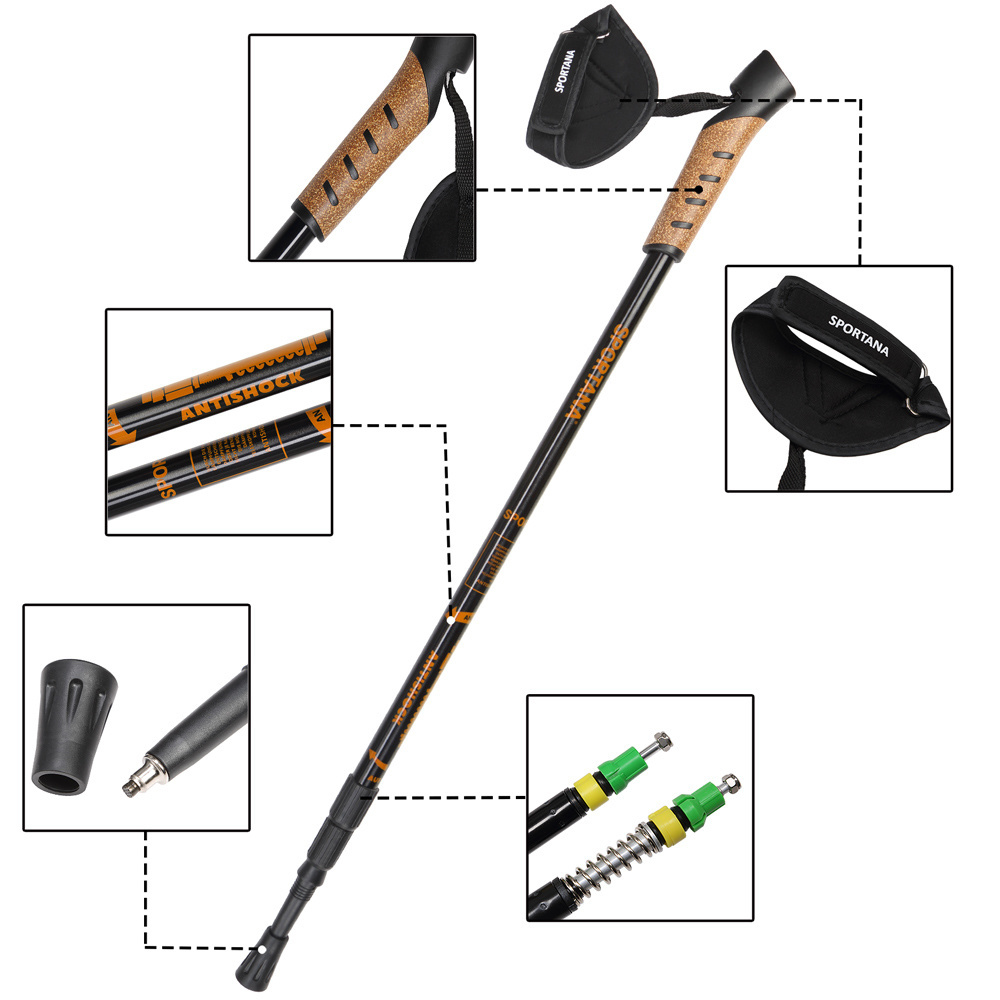 Sportana Sportana Nordic Walking stokken - oranje