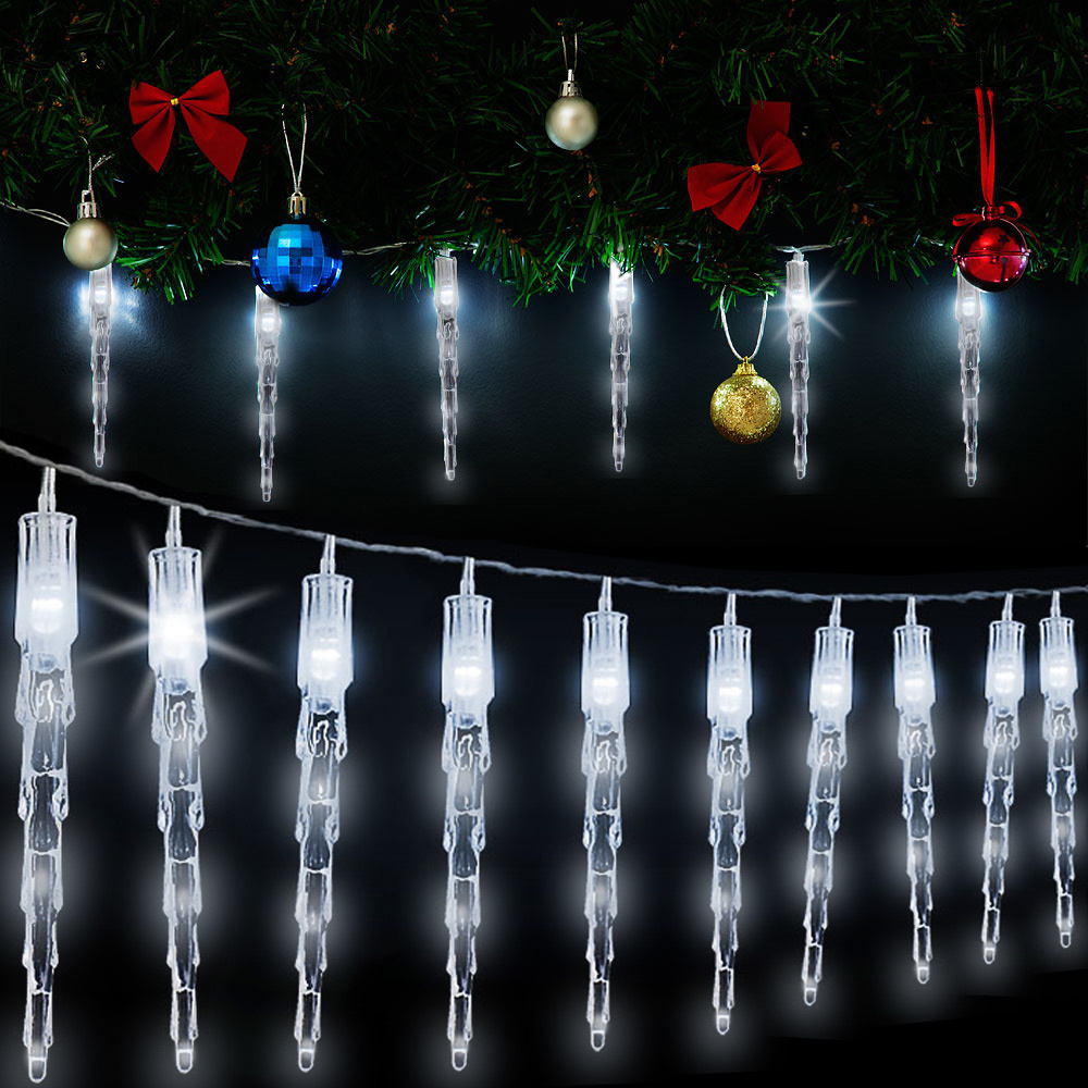Monzana lichtketting Kerstmis ijspegel 40 LED's 10,4m