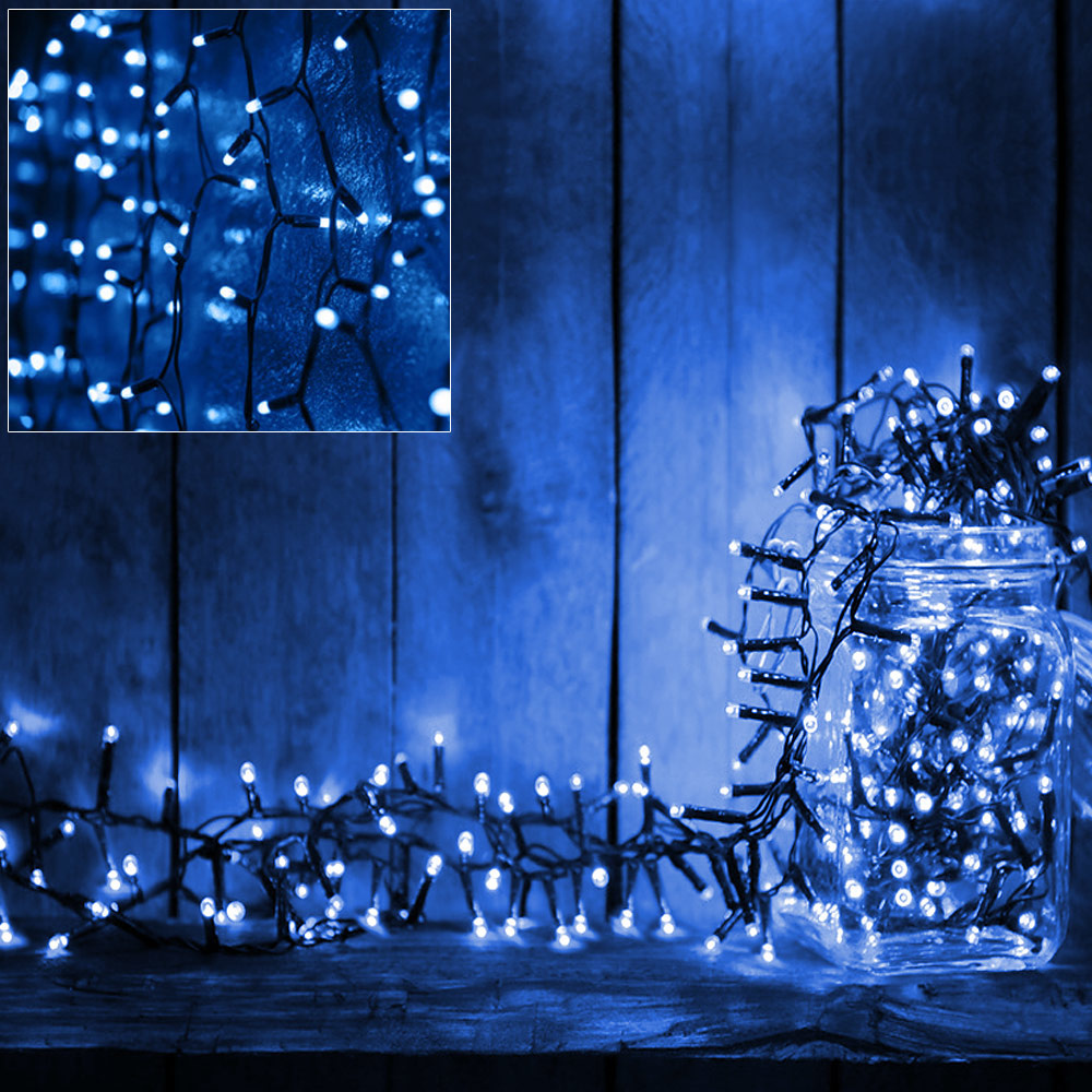 Monzana lichtketting Kerstmis blauw 10,5m Timer