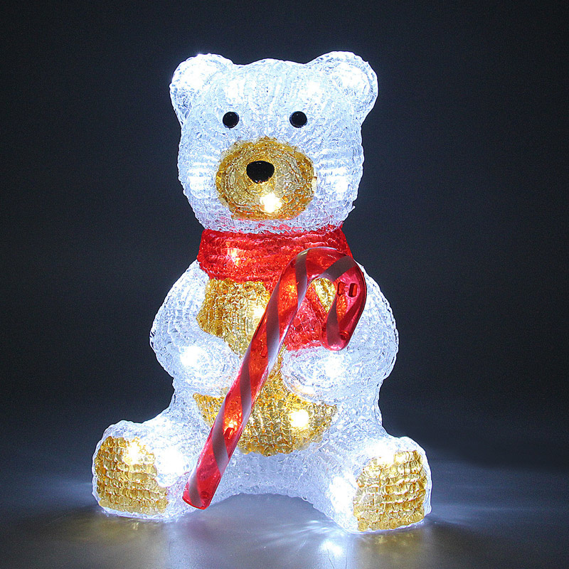 Monzana LED Acryl 17.5cm Kerstmis Teddy