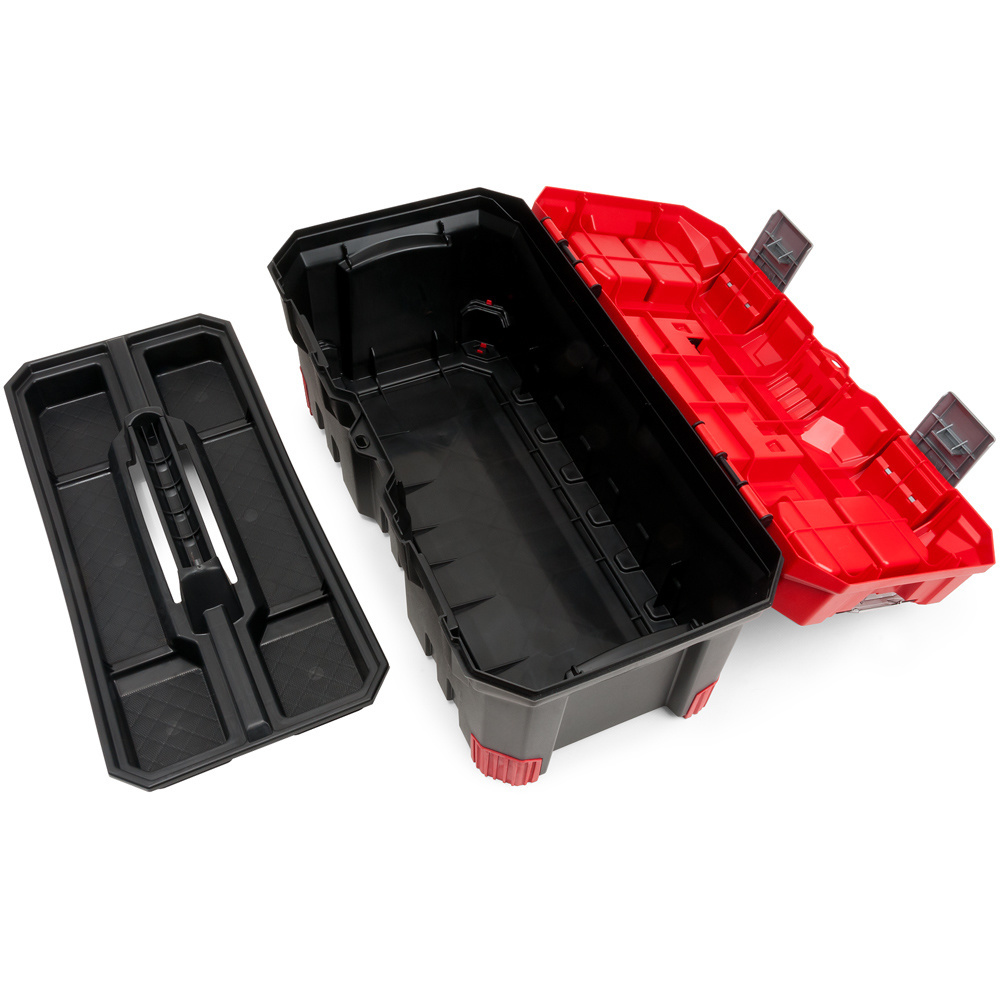 Prosperplast Gereedschapskoffer - zwart/rood - 490x260x240mm