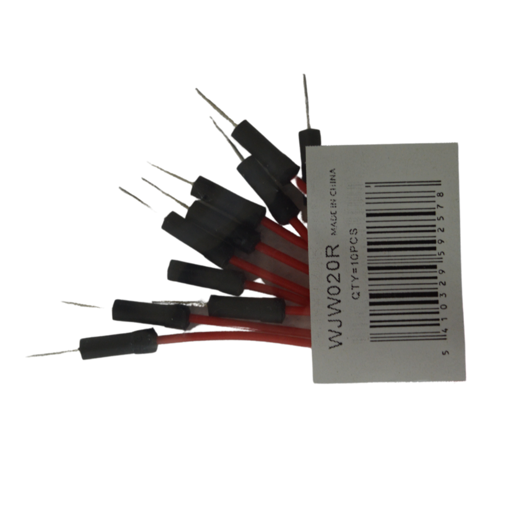 Jumper Wire Set, 10Pcs / Kit, 20 Cm Long, Red Color