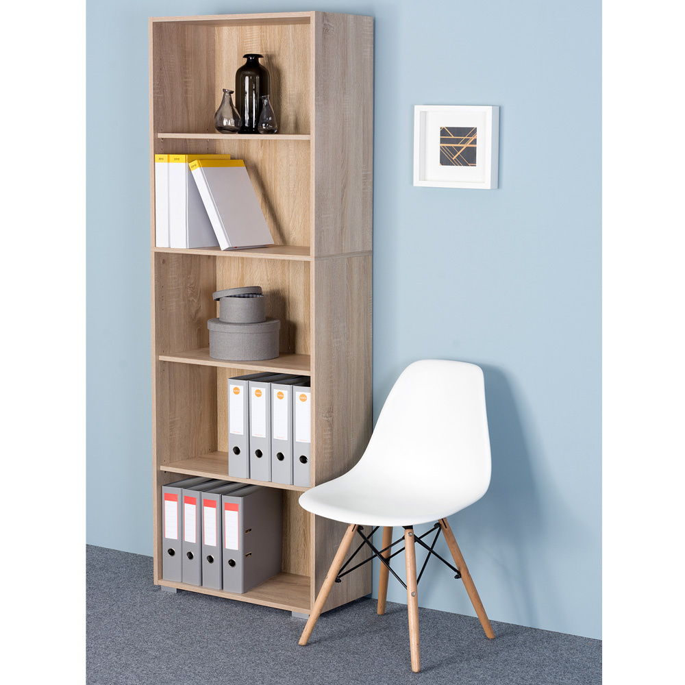 Casaria Boekenkast Vela met 5 vakken eiken 190cm