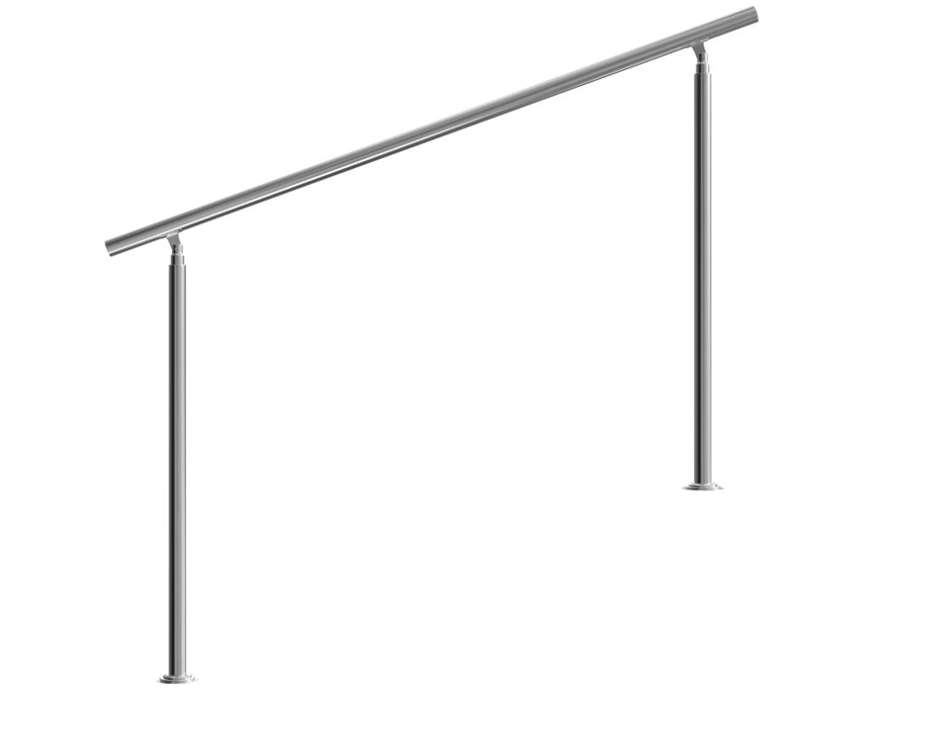 Monzana Trapleuning - Roestvrij staal - 160 cm