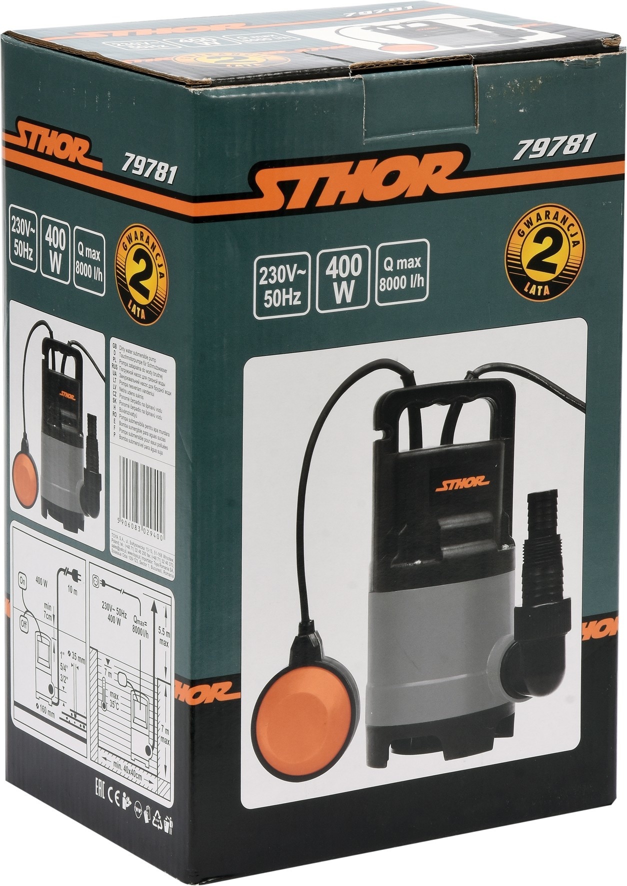 STHOR Dompelpomp - 400W - 8.000 l/h