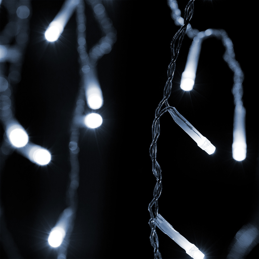 Monzana LED-ketting ijspegelverlichting wit en afstandsbediening