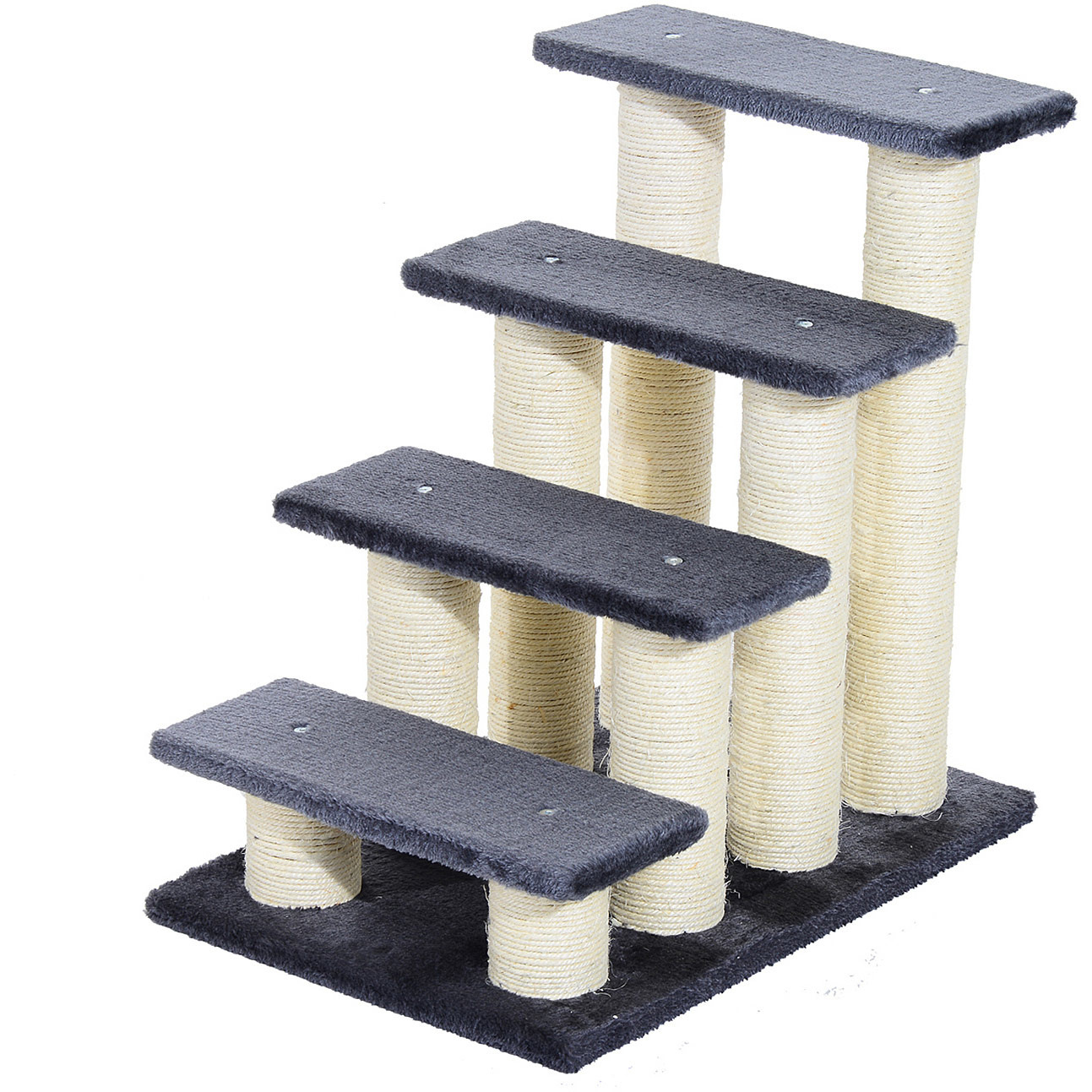 Paws Katten trapje krabpaal grijs 60 x 42 x 61cm