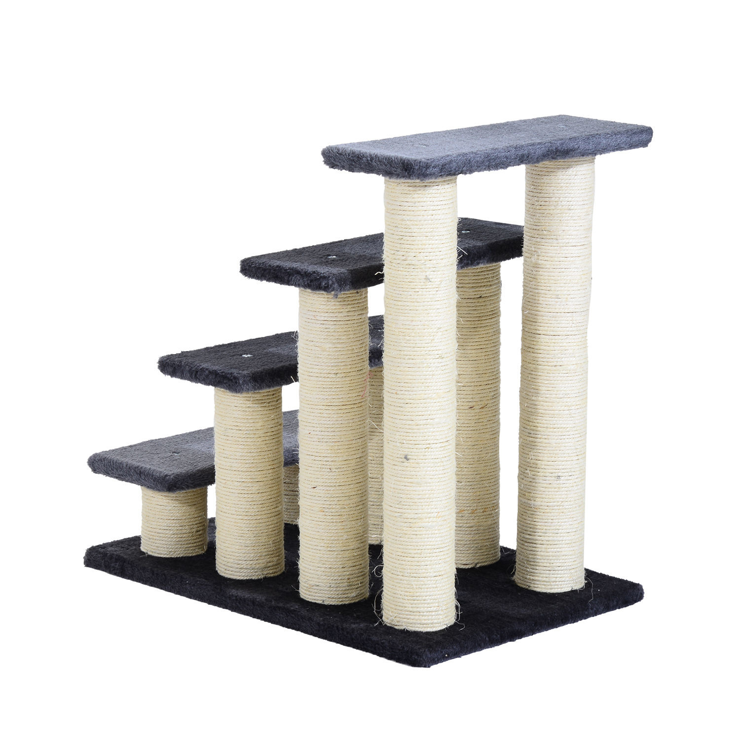 Paws Katten trapje krabpaal grijs 60 x 42 x 61cm