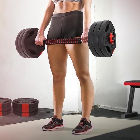 XQ Max 30 kg Dumbbell & Barbell - 3-in- 1 - Verstelbaar MET stang