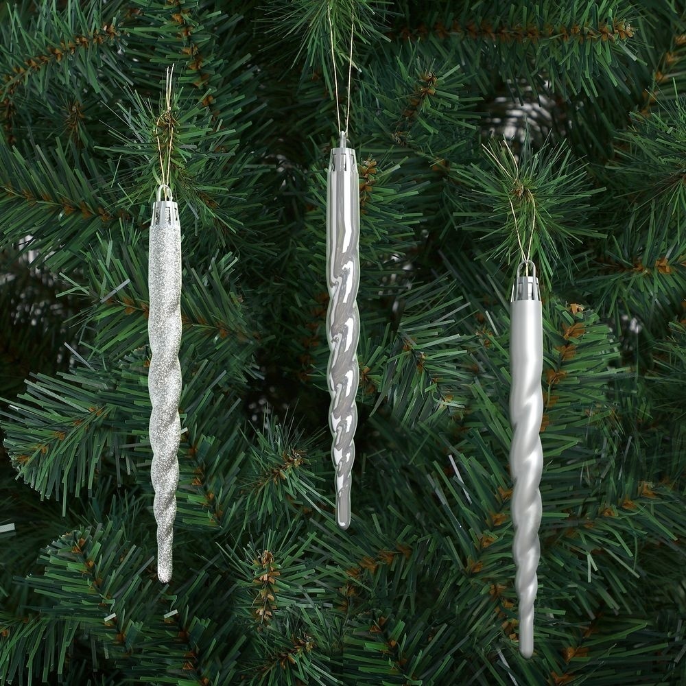 Casaria Kerstballen 77 Stuks - Zilver - diameter 5 cm