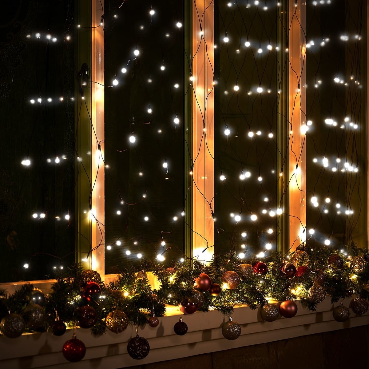Monzana Lichtketting Koud Wit 160 LED 200x150cm