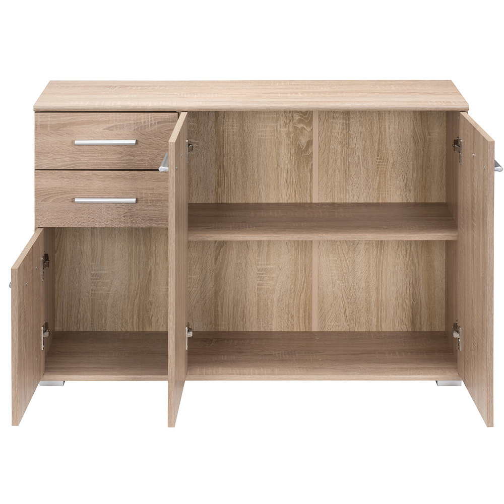 Casaria Dressoir / Ladekast met 3 deuren & 2 lades - MDF - 107x75x35cm