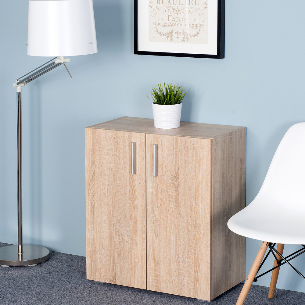 Casaria Multifunctionele kast eiken - 2 vakken