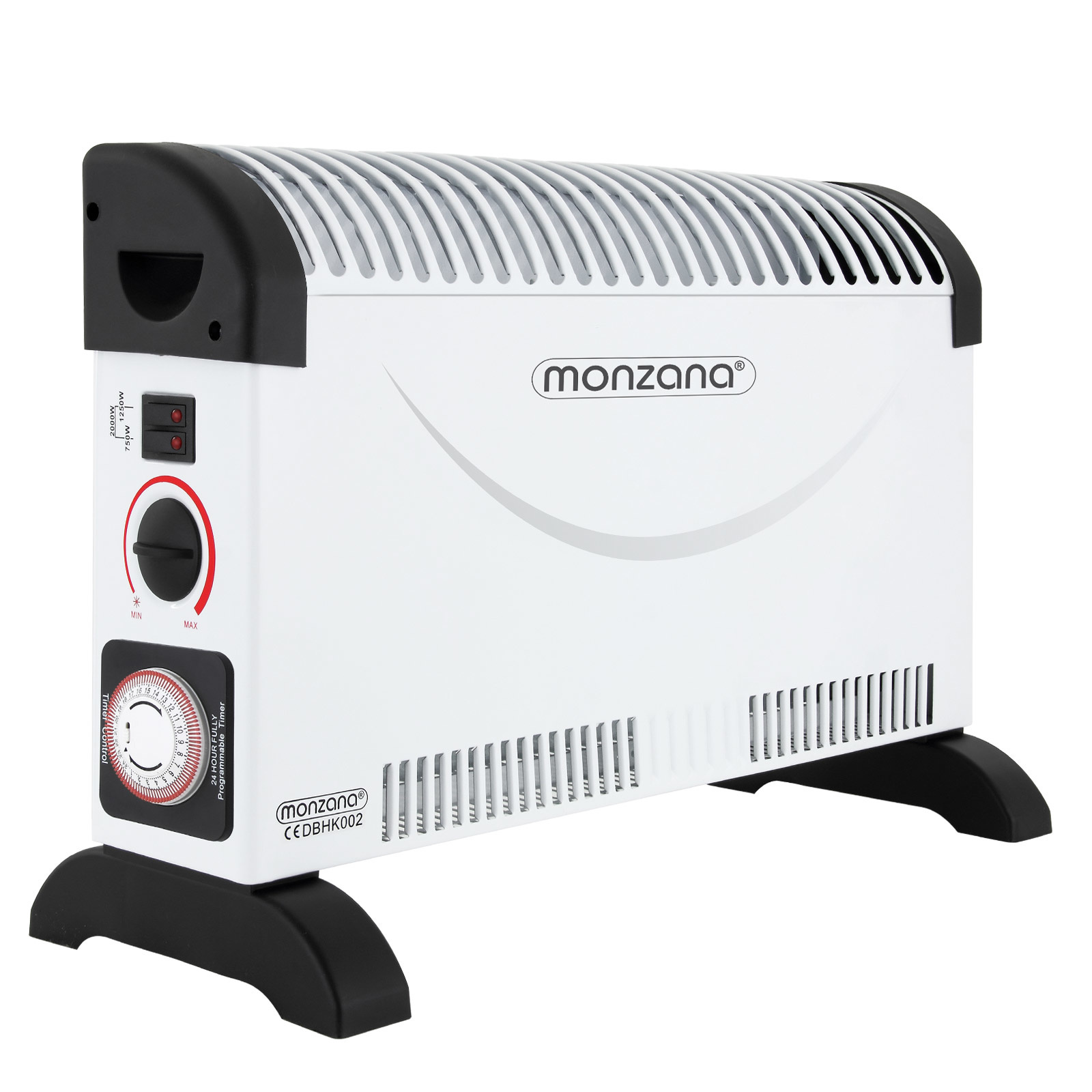 Monzana Verwarming wit 2000W incl. timer