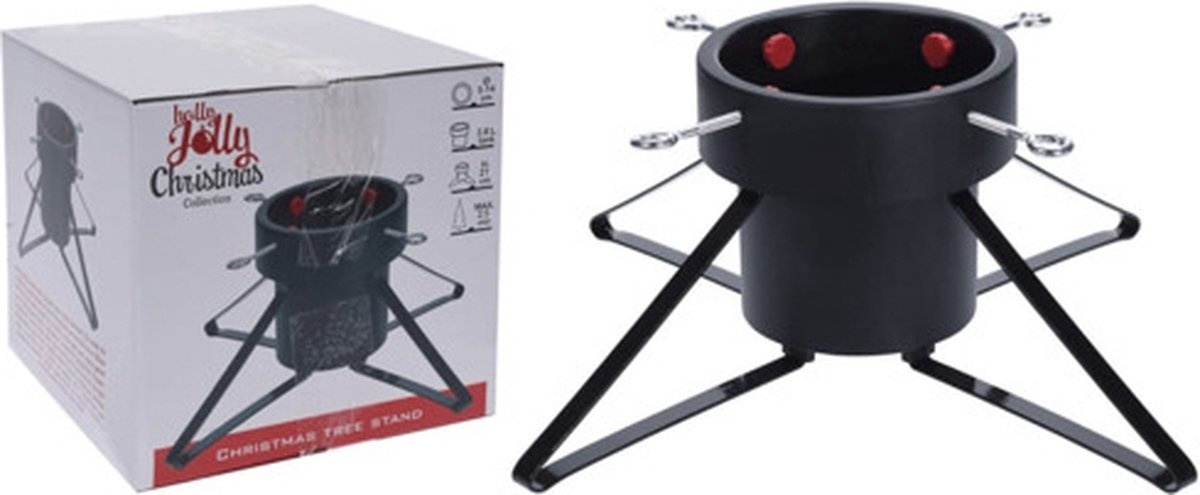 Nampook kerstboomstandaard - Groot - voor bomen tot 2 meter - 1.8L waterreservoir - Zwart