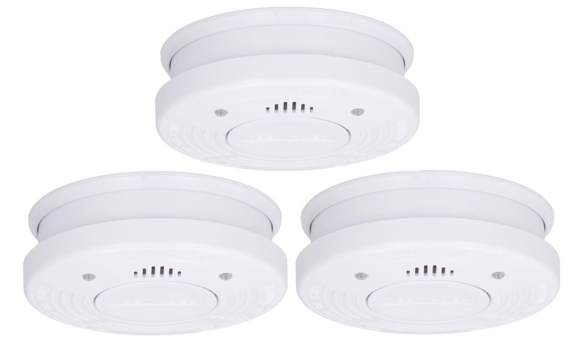 3x Grundig Optische Rookmelder 10 jaar levensduur - 85 dB - Wit