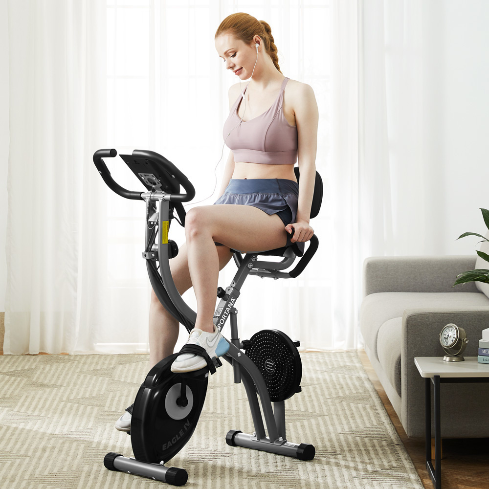 Sportana Hometrainer met hartslagsensoren - Fitnessensor - Compatibel Met App