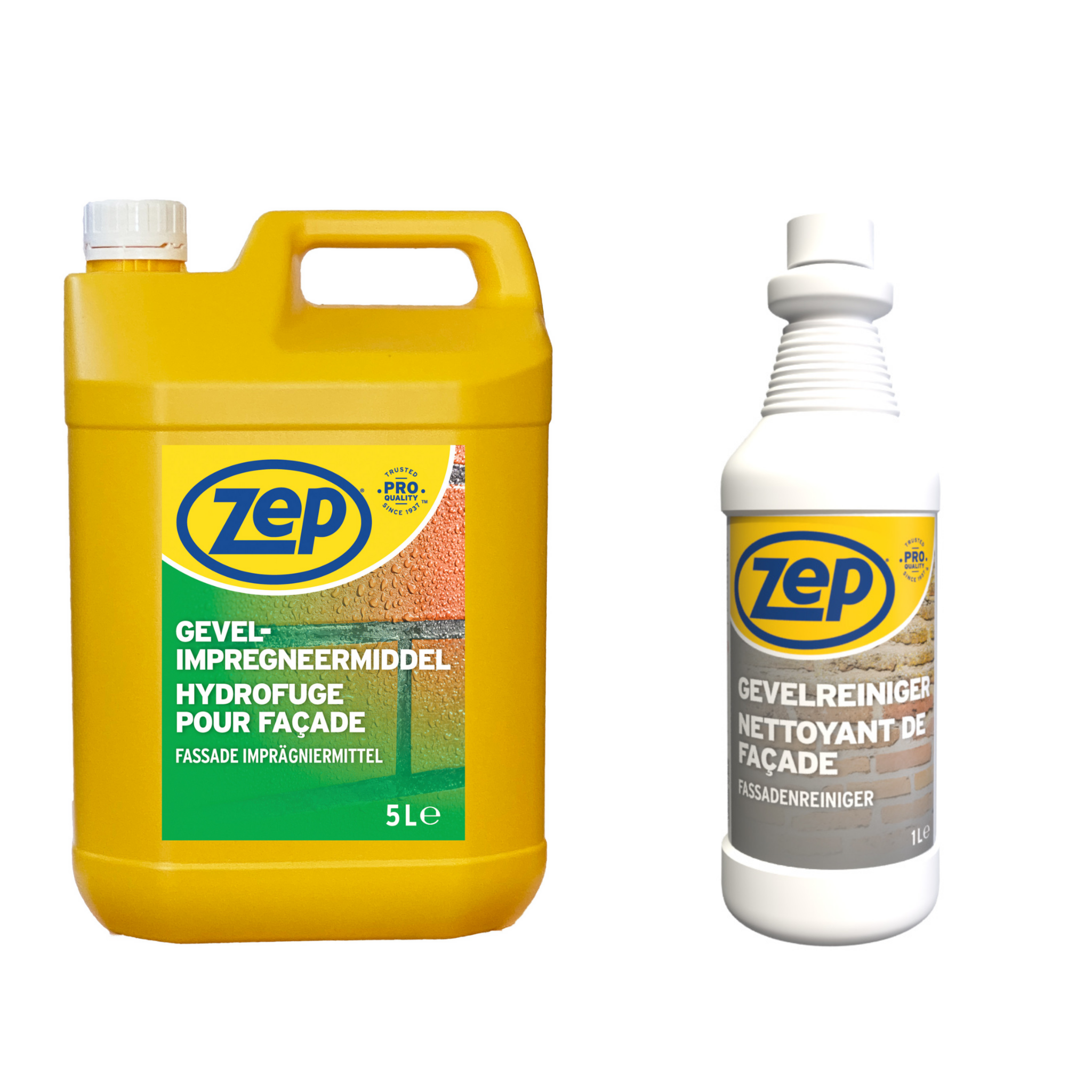 ZEP Gevelreiniger - 1L EN ZEP Gevelimpregneermiddel - 5L