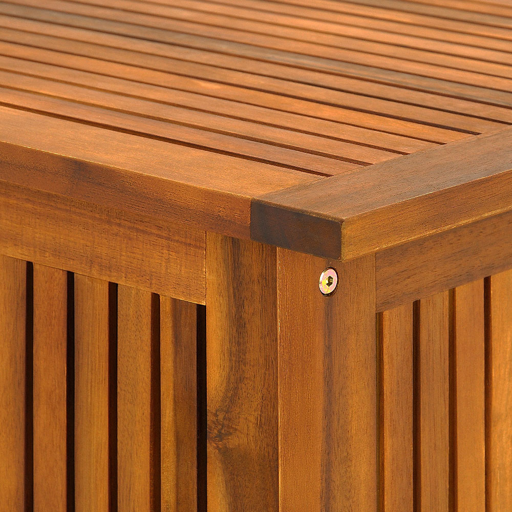 Steunbox acaciahout 117x50x59cm incl. binnenzeil
