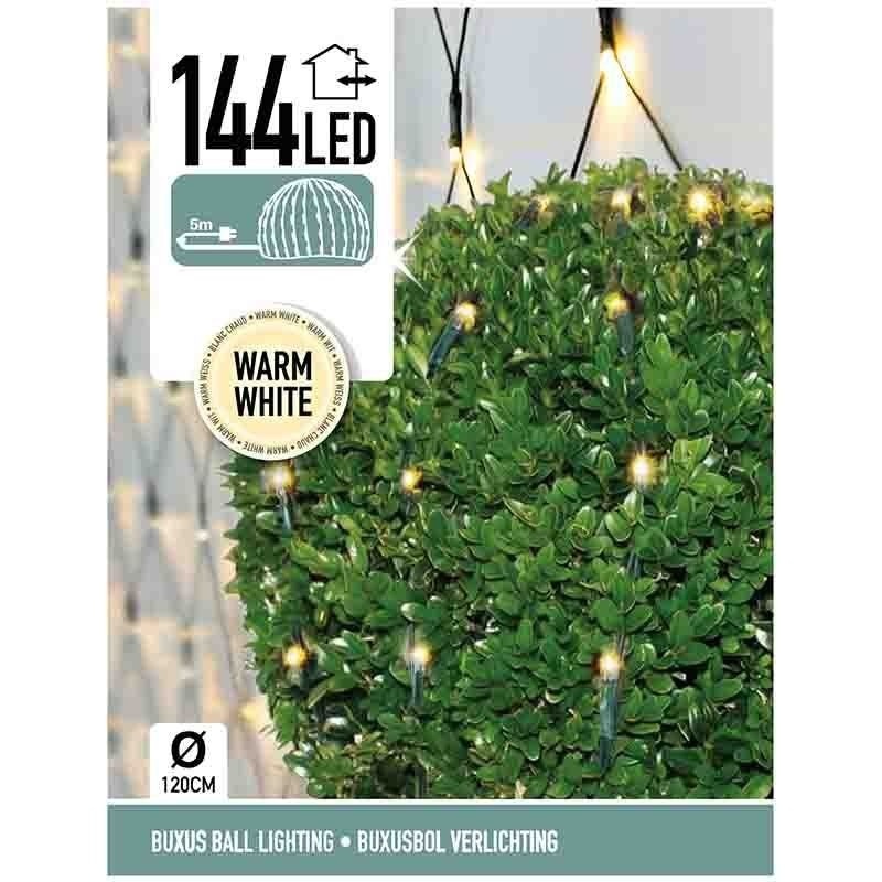 Buxusbalverlichting 144 LED Warm-Wit Ø 120cm - Struik