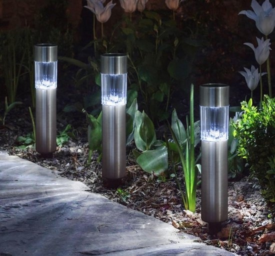 oor Manier nogmaals Koop Zonnelamp Stake (Set van 6) Modern design - Aluminium padverlichting -  Zonne-energie | tuinverlichting led Online bij ThuisXL.nl - ThuisXL.nl