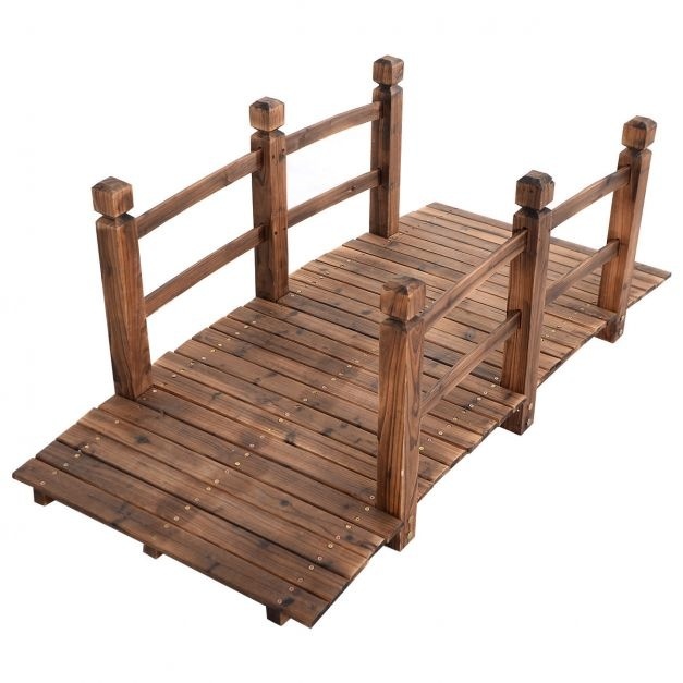XXL Massieve houten loopbrug - 150 cm