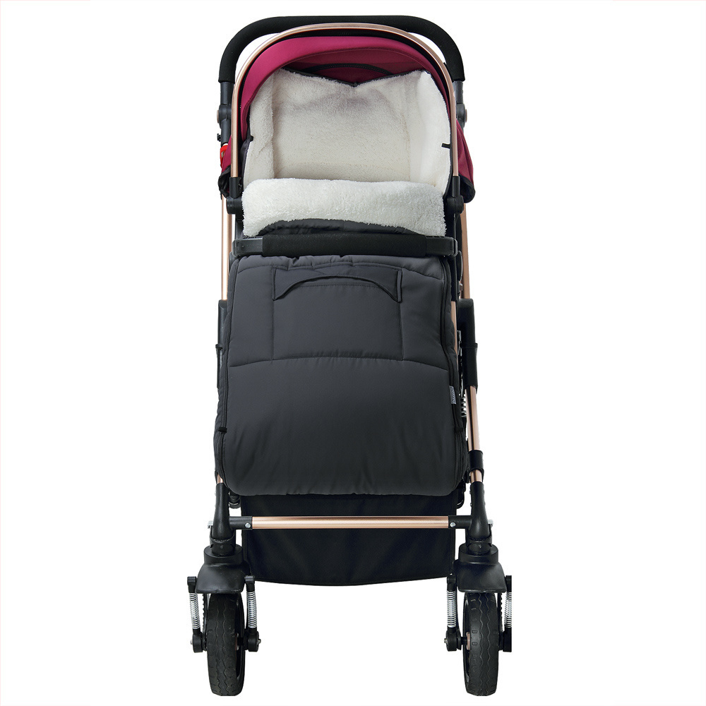 Deubois Kinderwagen Voetenzak Donker Grijs | Teddy | Maxi-Cosi | met Opbergtas
