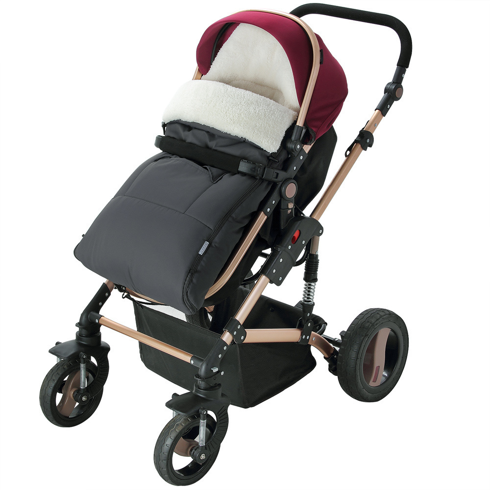 Deubois Kinderwagen Voetenzak Donker Grijs | Teddy | Maxi-Cosi | met Opbergtas