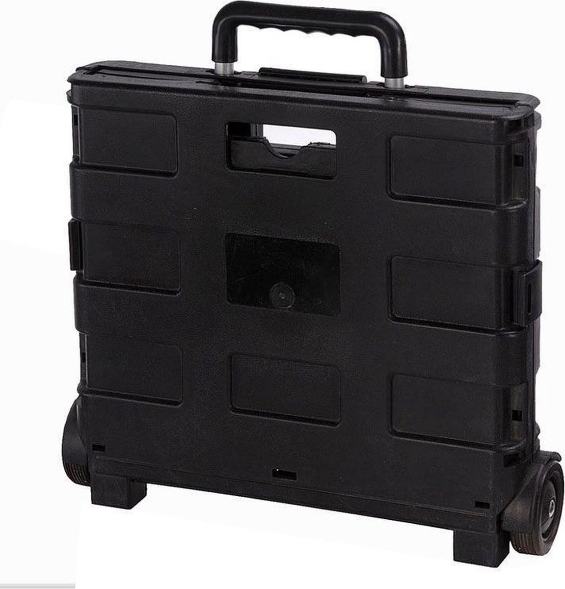 Trolley met Vouwkrat 2 STUKS - Boodschappenkrat - Inklapbaar - 30L