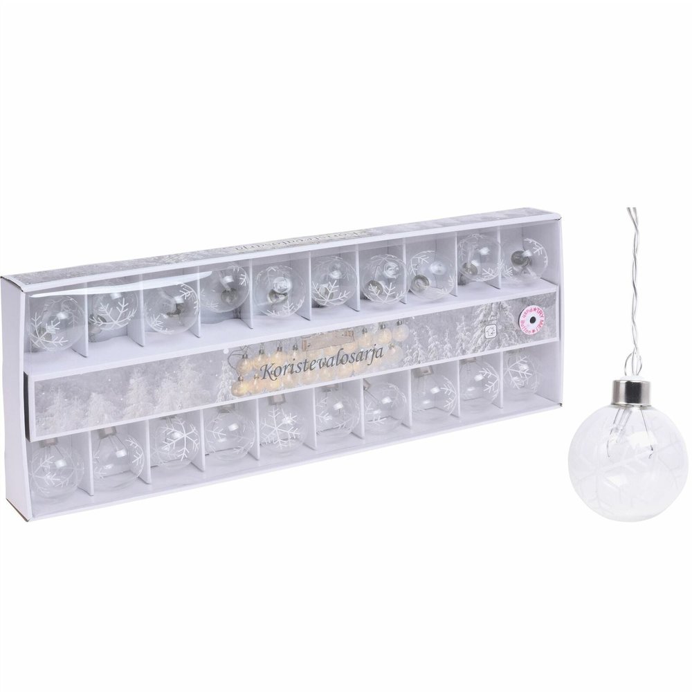 Koop Kerstverlichting in kerstbal met sneeuwvlokpatroon 20