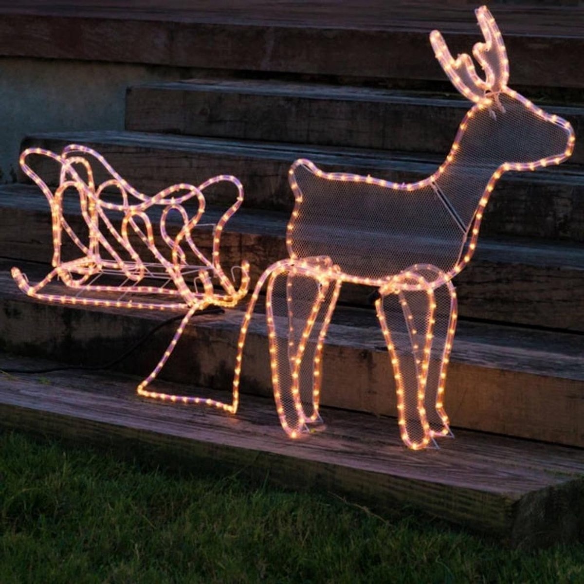 Koop Nampook Kerstverlichting Rendier met Slee 60 x 28 x 77 cm