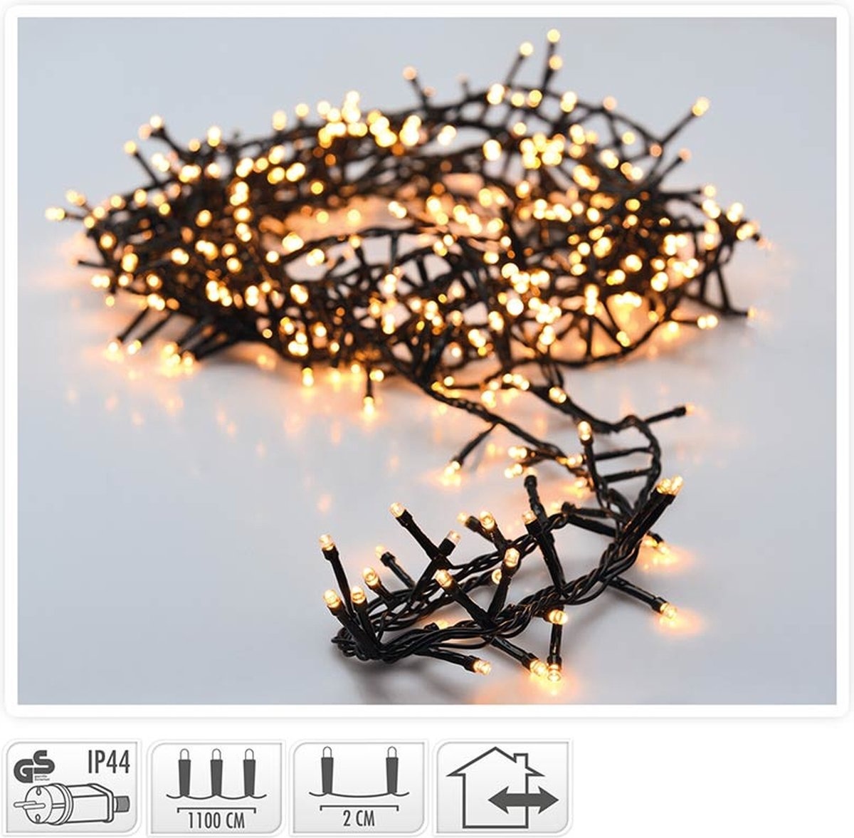 Kerstverlichting Clusterverlichting - 560LEDs – Warm wit - 11 meter - Energiezuinig
