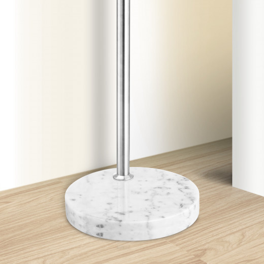 Monzana - Staande booglamp - Vloerlamp - MET Marmeren Voet - In Hoogte Verstelbaar - 220 cm