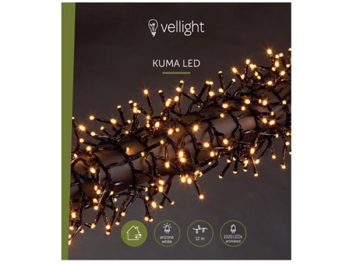 Vellight Kerstverlichting - 12m - 1020 LED's – Arizona Wit – Binnen & Buiten