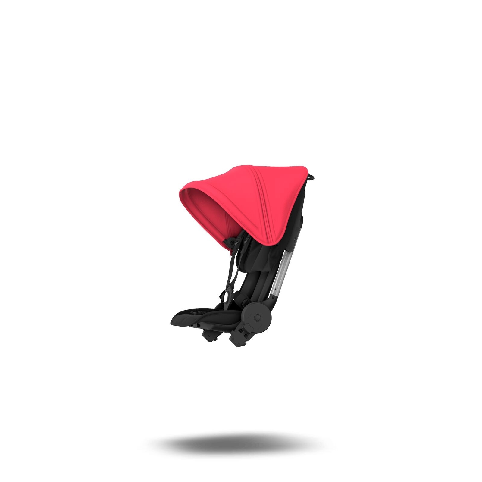 Bugaboo Ant Complete Style Set Kinderwagenzitje met Zonnekap - Zwart met Rood