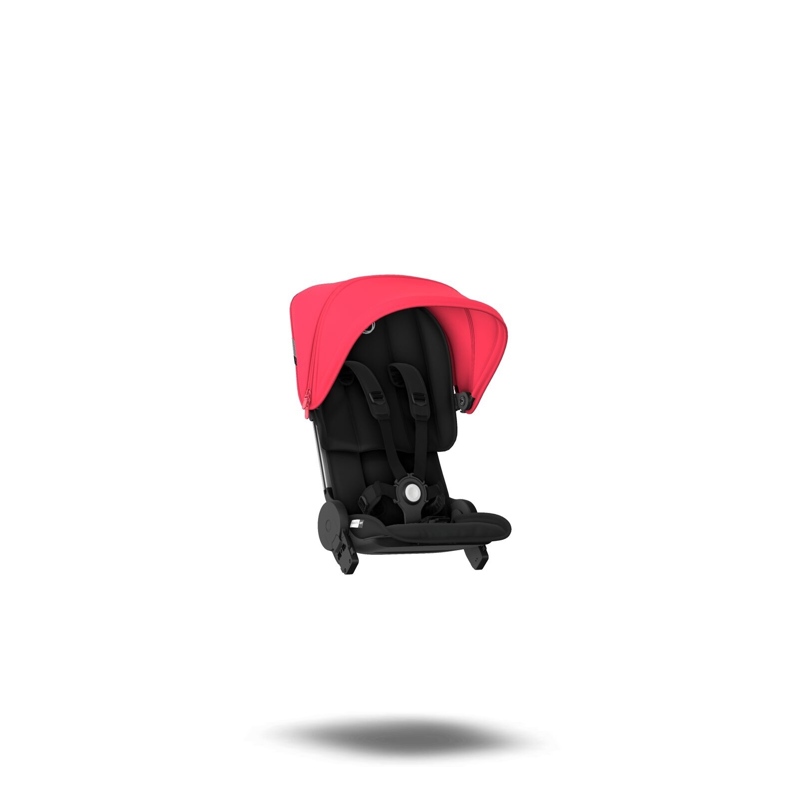 Bugaboo Ant Complete Style Set Kinderwagenzitje met Zonnekap - Zwart met Rood