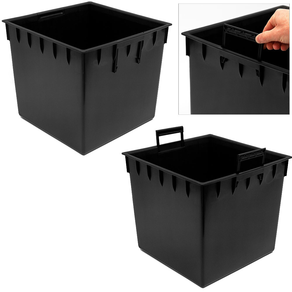 Prosperplast Bloempot Rato Laag antraciet 32x32x33cm